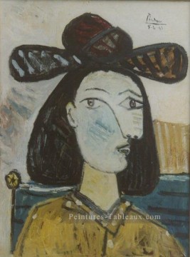 Femme Sitting 3 1929 cubist Pablo Picasso Peinture à l'huile